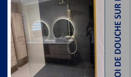 Création et installation de paroi de douche sur mesure à La Réunion